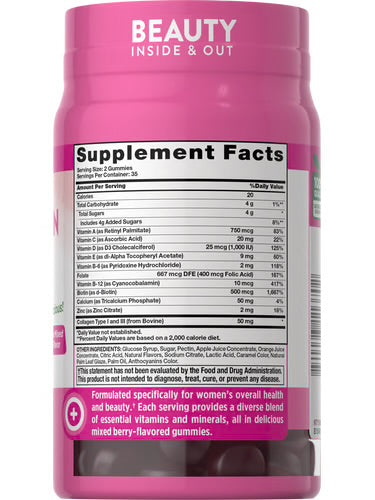 WOMEN'S MULTIVITAMIN WITH COLLAGEN 70 Gummies