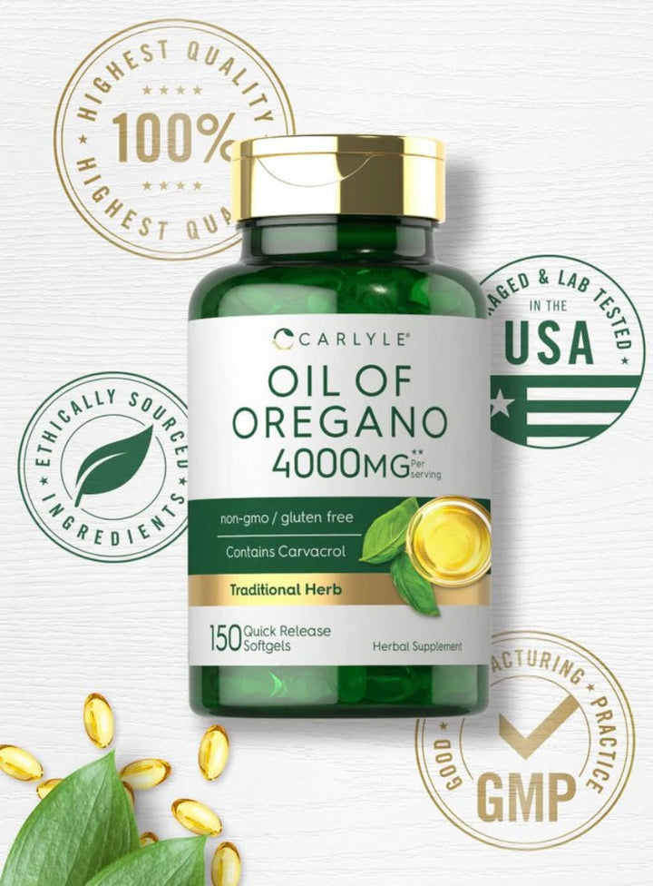 Oregano Oil 4000mg | 150 Softgels