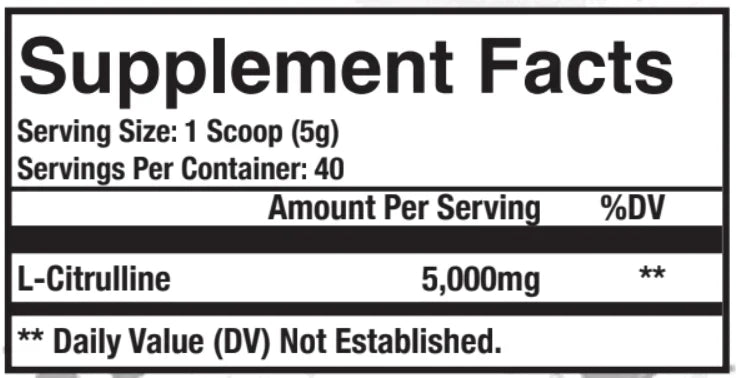 CITRULLINE // BASICS SERIES 5g / 40 porciones