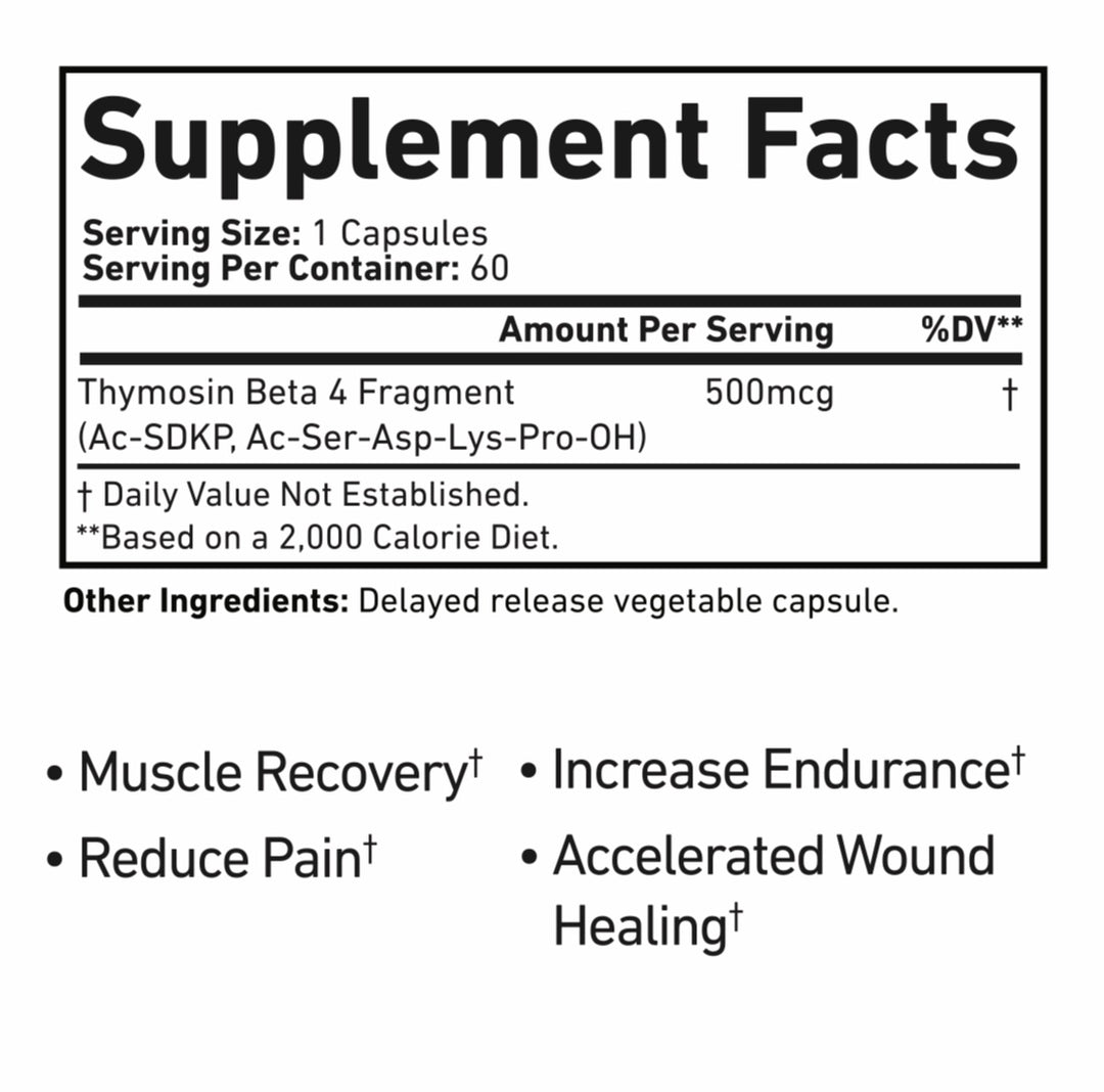 TB400 – Recover Faster 60 caps