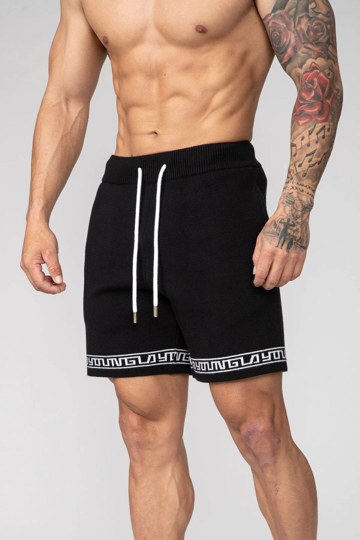 116 HIEROGLYPHIC KNITTED SHORTS