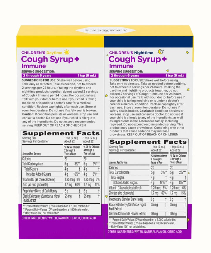 Kid's Cough + Immune 2pz Day/1pz Night (3pz 118ml c/u)