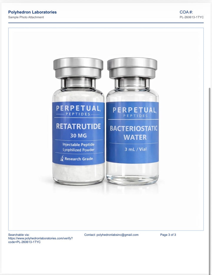 Retatrutide 30mg + 3ml agua bacteriostatica