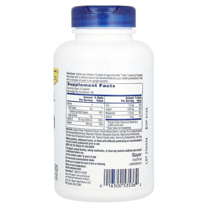 Maximum Plus con vitamina D3, (120 caplets)