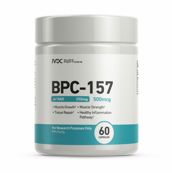 BPC-157 + NAD – Murx Peptides 60 cápsulas