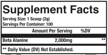 BETA ALANINE // BASICS SERIES 100 porciones