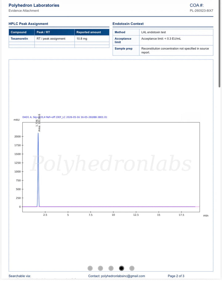 Tesa 10mg + agua bacteriostatica 3ml