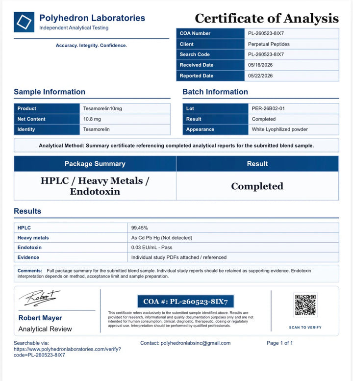 Tesa 10mg + agua bacteriostatica 3ml