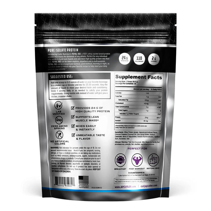 TOTAL ISO PROTEIN POWDER 2lbs 30 porciones