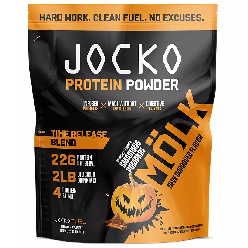 JOCKO FUEL
Molk Protein with Infused Probiotics and Digestive Enzymes 2.1lbs 31 porciones