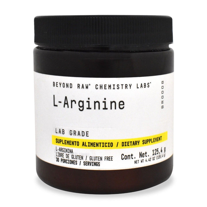 L-Arginina Beyond Raw Chemistry Labs 125.4 G 30 porciones