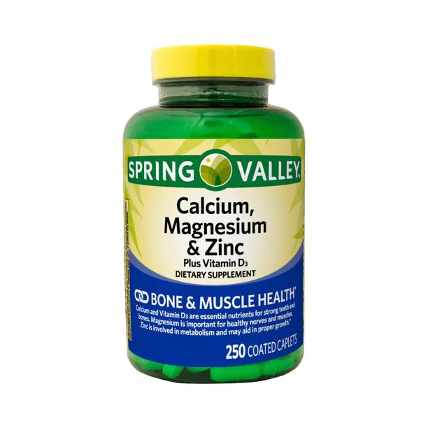 SPRING VALLEY Calcium, Magnesium & Zinc 250 caplets