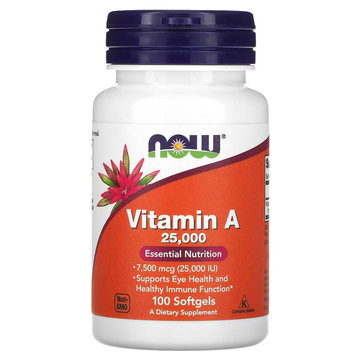 Vitamina A, 7500 mcg (25000 UI), 100 caps