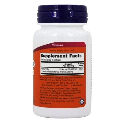 Vitamin D3 5,000UI 120 softgels