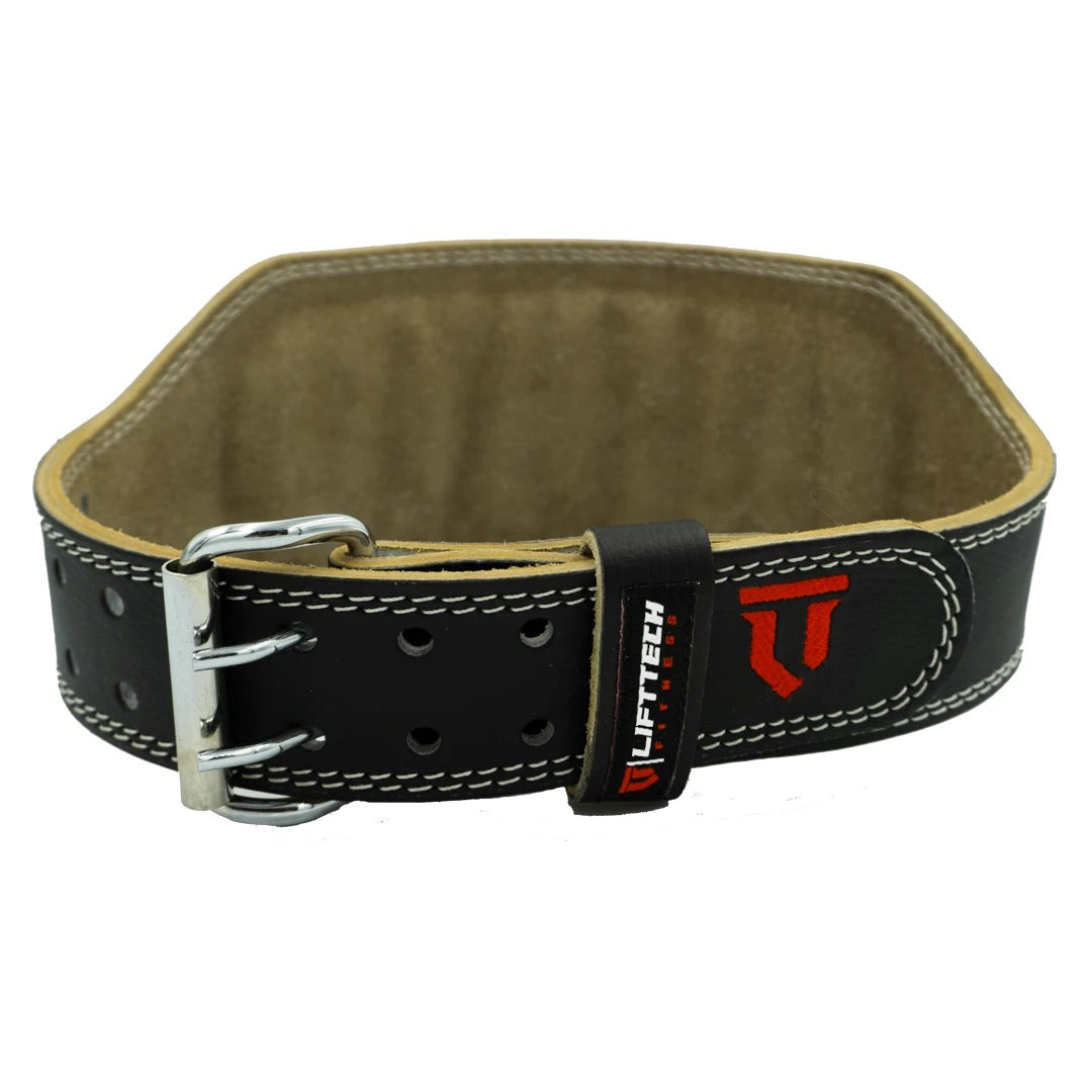 6” MENS PADDED LEATHER BELT