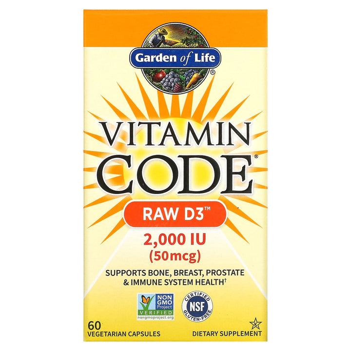 Vitamin Code, RAW D3, 50 mcg (2,000 IU), 60 caps