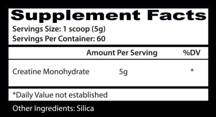 Creatine Monohydrate 60 porciones