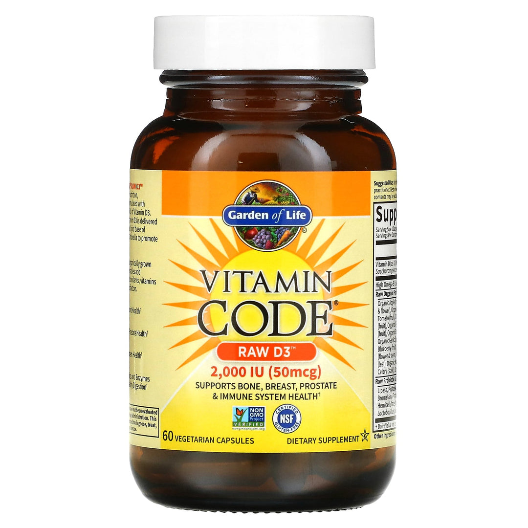 Vitamin Code, RAW D3, 50 mcg (2,000 IU), 60 caps