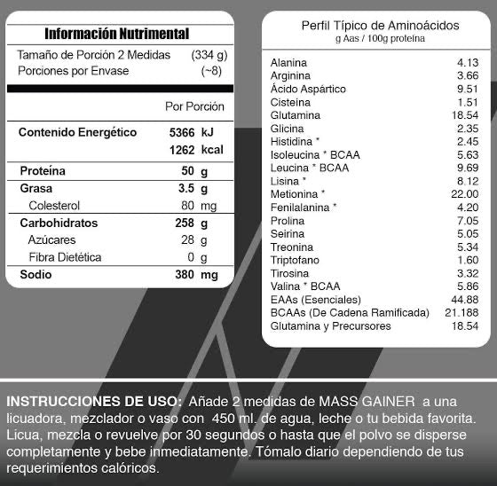 Mass Gainer 6lbs