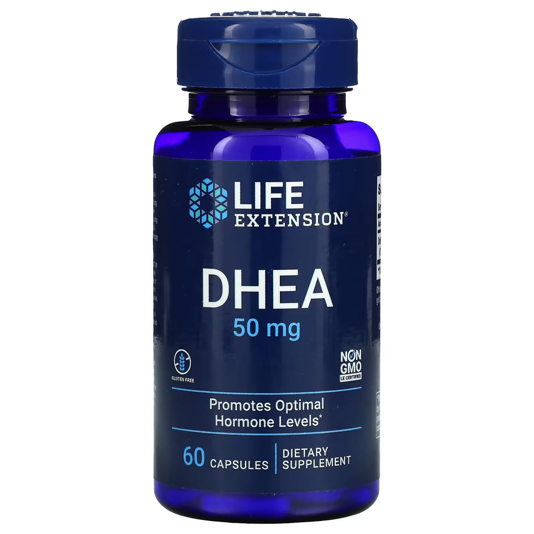 DHEA, 50 mg, 60 cápsulas