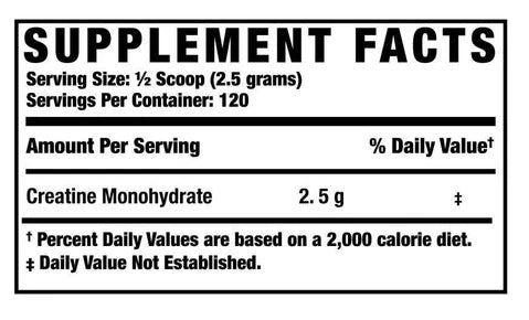 Caja 12 pz Creatine Xs 2.5g 120 porciones