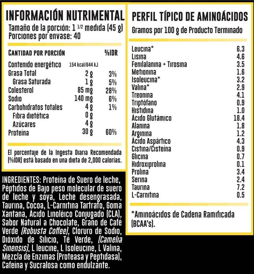 Hydrotein Ripped 4 lbs 40 porciones