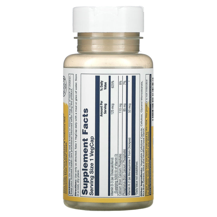 Vitaminas D3 y K2 Sin soya 60 caps