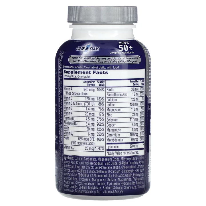 Para hombres mayores de 50 años, ventaja saludable, suplemento multivitamínico / multimineral, 100 tabs